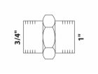 Kirchhoff redukční dvojitá vsuvka 33,3 mm (1" vnější závi...