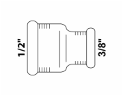 Kirchhoff redukční dvojitá objímka 18,7 mm (1/2" vnitřní závit) x 15 mm (3/8" vnitřní závit) Bez náboje