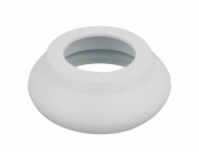 Kirchhoff spojka proplachovací trubky, porcelánové hrdlo, O 40 - 45 mm x 48 mm, bílá