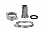 Kirchhoff poloviční hadicová spojka MS s hadicovou svorkou 3/4"M x 1/2"T chrom