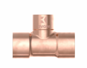 Kirchhoff redukční T-kus 18 mm x 15 mm x 18 mm, 3 objímky, hladké