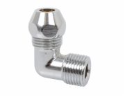 Kirchhoff kompresní fitinek - úhel 90°, chrom, 16,7 mm (vnější závit 3/8") x 10 mm