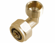 Kirchhoff úhlový fitinek 90° 16 mm x 26,4 mm (vnější závit 3/4"), kompresní fitinek pro MSVR