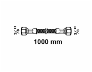 Kirchhoff flexibilní připojovací hadice 1000 mm 15 mm (3/8"IG) x 15 mm (3/8"IG)