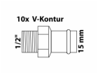 Kirchhoff přechodová nipl RG 1 objímka prázdná 15 mm x 21...