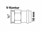 Přechodová objímka Kirchhoff RG 1 objímka prázdná 15 mm x...