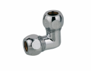 Kirchhoff kompresní fitinek - úhel 90°, chrom, 15 mm (3/8") x 10 mm