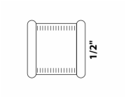 Kirchhoff dvojitá objímka 18,7 mm (1/2" vnitřní závit) mosaz