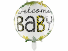 Fóliový balónek Party Factory Welcome Baby kulatý O 42 cm...