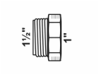Kirchhoff redukce 47,8 mm (vnější závit 1 1/2") x 30,3 mm...