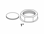 Krytka Kirchhoff pro připojení sifonu spotřebiče 30,3 mm (1" IG) bílá