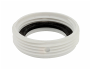 Kirchhoff redukční kroužek pro sifon 47,8 mm (vnější závit 1 1/2") x 39 mm (vnitřní závit 1 1/4") Bílá