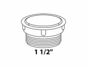Koncová zátka Kirchhoff pro šroubení sifonu 47,8 mm (vnější závit 1 1/2") Bílá