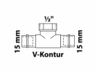Kirchhoff RG T-kus 2 prázdné objímky 15 mm x 18,7 mm (1/2...