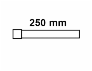 Prodlužovací splachovací trubka Kirchhoff 250 mm chrom