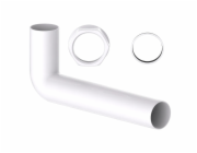 Kirchhoff vývodový ohyb 44,9 mm (1 1/2" vnitřní závit) x 235 mm x 40 mm bílý