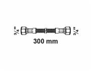 Kirchhoff flexibilní připojovací hadice 300 mm 24,2 mm (3/4" vnitřní závit) x 24,2 mm (3/4" vnitřní závit)