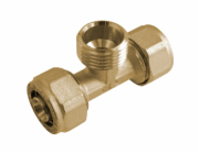 Kirchhoff T-kus 26 mm x 26,4 mm (vnější závit 3/4") x kompresní fitinka 26 mm pro MSVR blank