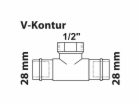 Kirchhoff RG T-kus 2 hlavice prázdné 28 mm x 18,7 mm (1/2...