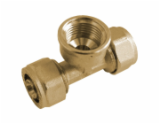 Kirchhoff T-kus 16 mm x 24,2 mm (3/4" vnitřní závit) x kompresní fitinka 16 mm pro MSVR blank