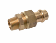 Šroubení Kirchhoff RG, ploché těsnění, 1 zásuvka, holá, 18 mm x 21 mm (vnější závit 1/2")