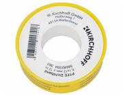 Kirchhoff PTFE těsnicí páska na závity 0,1 mm x 12 mm délka 12 m bílá