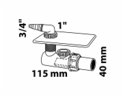 Kryt sifonu pod omítku pračky Kirchhoff DN 40 mm bílý