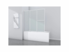 Skládací zástěna k vaně Aurlane White Comfort 145,4 cm x ...