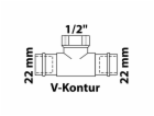 Kirchhoff RG T-kus 2 hlavice prázdné 22 mm x 18,7 mm (1/2...