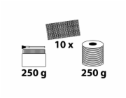 Pájecí sada Kirchhoff včetně návodu, měkké pájky/pájecí pasty/čisticí fleece/návodu na pájení