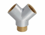 Kirchhoff Y-konektor 18,7 mm (1/2" vnitřní závit) x 21 mm (1/2" vnější závit) chrom