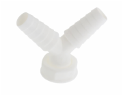 Dvojitý konektor Kirchhoff 30,3 mm (1" vnitřní závit) x 24,2 mm (3/4" vnitřní závit) bílý