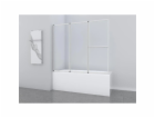 Skládací vanová zástěna Aurlane Silver Comfort 166,4 cm x...