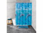 Sprchový závěs Kleine Wolke Delfín 180 cm x 200 cm víceba...