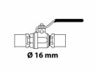 Kulový kohout Kirchhoff MS pro lisovací polotovar MSVR 16 mm
