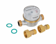 Vodoměr dva v jednom na studenou a teplou vodu 1/2" R80 110 mm