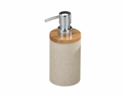 Dávkovač mýdla Wenko Vico, polyresin/bambus, přírodní