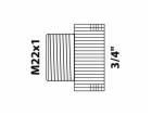 Kirchhoff adaptér 24,2 mm (3/4" vnitřní závit) x M22 vněj...