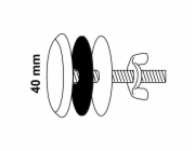 Kirchhoff rozeta na palubu chrom 40 mm