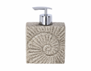 Dávkovač mýdla Wenko Fossil Beige 0,23 l Polyresin 10,3 x 14,6 x 5 cm