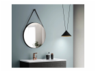 Designové zrcadlo DSK Black Vince O 60 cm černé