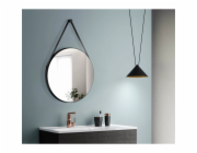 Designové zrcadlo DSK Black Vince O 60 cm černé
