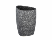 Wenko kelímek na zubní kartáček Pion keramický 7,5 x 11 x 7,5 cm šedý