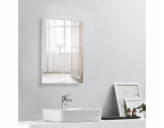 Nástěnné zrcadlo DSK Design Merano 70 cm x 50 cm bílé