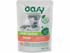 OASY Chunks in gravy Sterilized Salmon - mokré krmivo pro...