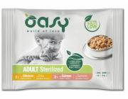 OASY Chunks in gravy Multipack Sterilized selection Box - mokré krmivo pro kočky - 4x85g