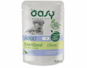 OASY Chunks in gravy Sterilized Chicken - mokré krmivo pro kočky - 85g