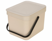 Brabantia Sort &amp; Go Abfallbehäl.  Soft Beige 6 L