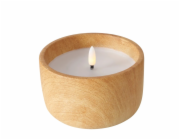 Boltze Home LED svíčka Yuna plochá O 12 cm x 8 cm přírodní