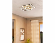 Eglo Stropní LED svítidlo Lomaltas-Z, 4 žárovky, 8 W, černá, hnědá, čtvercové